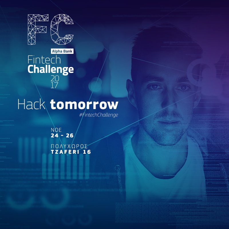 digitized's tweet photo. Are you a designer, developer., student or business thinker? Join Alpha Bank’s #FintechChallenge at fintechchallenge.gr #Digitized17 https://t.co/28KoCd8P03