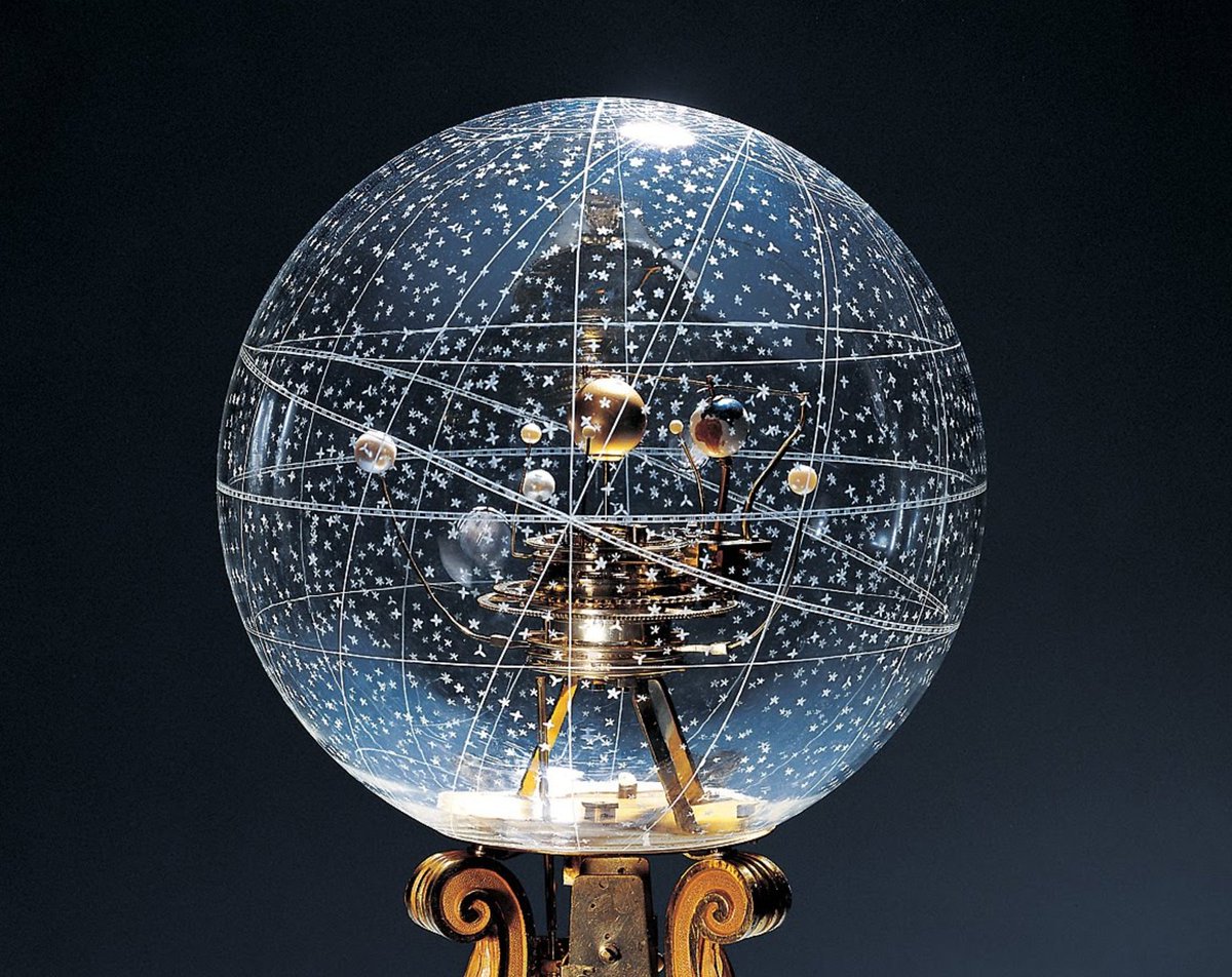 openculture's tweet image. The Planetarium Table Clock: Magnificent 1775 Timepiece Tracks the Passing of Time &amp;amp; the Travel of the Planets bit.ly/2wGEU13