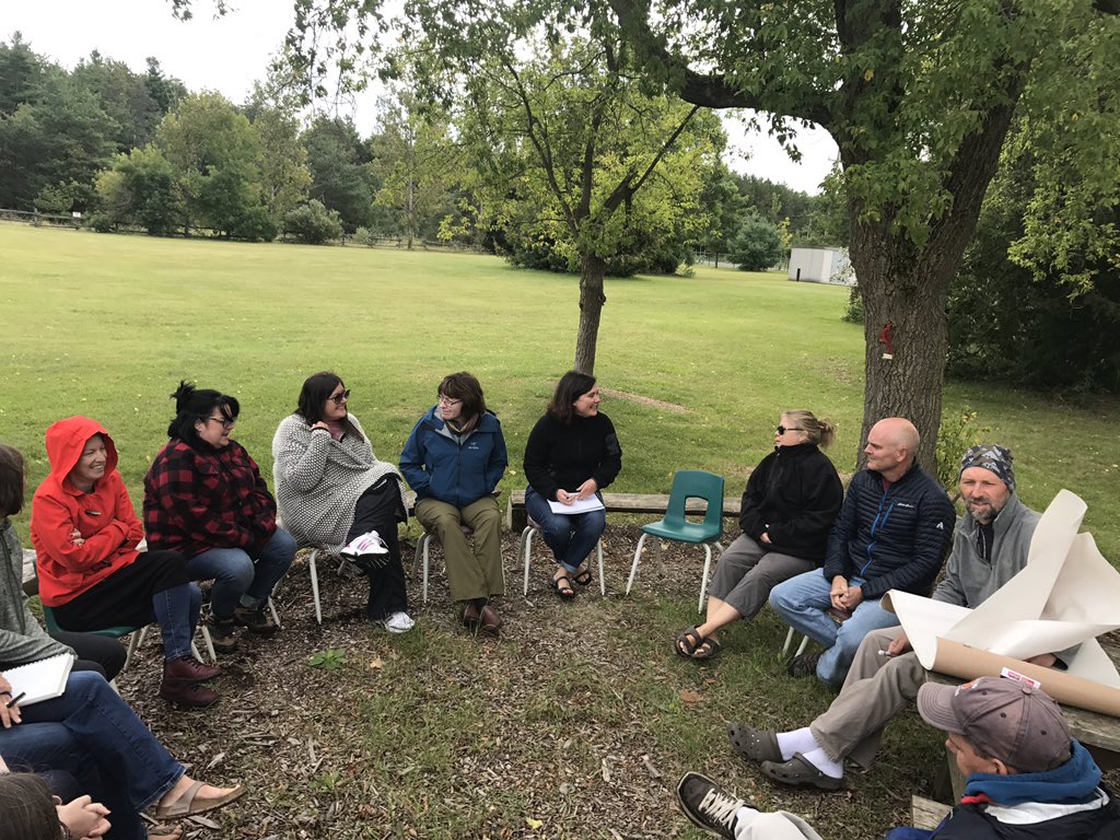 InspireOutside's tweet photo. Authentic professional inquiry @YRDSBoutdoorEd thanks to 'walking the talk' @LSF_LST facilitation #KBCoutside #yearofoutdoorlearning https://t.co/CV93LrCLA1