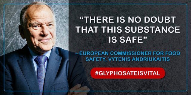 There is no doubt that this substance is safe #GlyphosateisVital <a href="/V_Andriukaitis/">Vytenis Andriukaitis</a> ec.europa.eu/avservices/vid…