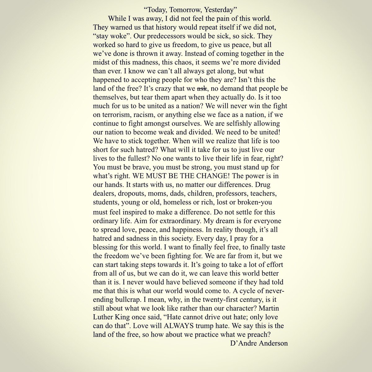 Here's one of my stories from my new upcoming story album! "Yesterday, Today, and Tomorrow." 

Like, Share, and Comment your thoughts! 💭