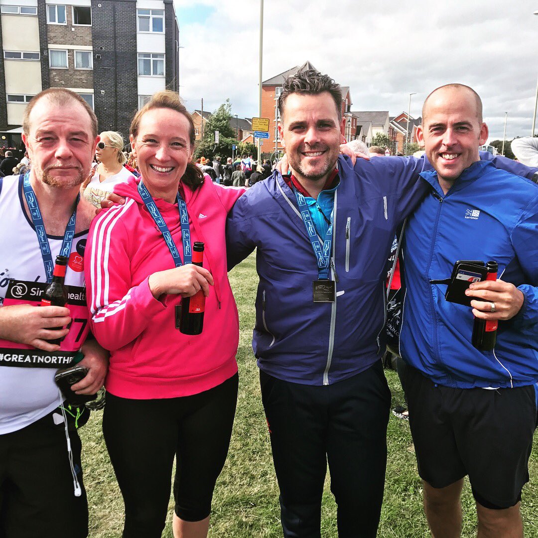 What an amazing atmosphere and all for some amazing causes.. <a href="/timremedy/">Tim Howell</a> even got the beers in at the finish line <a href="/sayre1973/">Simon Ayre</a> #GNR2017