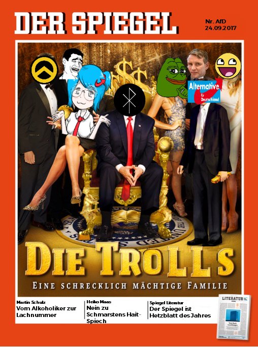 AfDsupp55's tweet photo. Spiegel bald habt ihr was tolles zum berichten! #NichtMeinSpiegel #LügenSpiegel #noch14Tage #reconquista #GehWählen! #NichtmeineKanzlerin https://t.co/c65ZhewMHN
