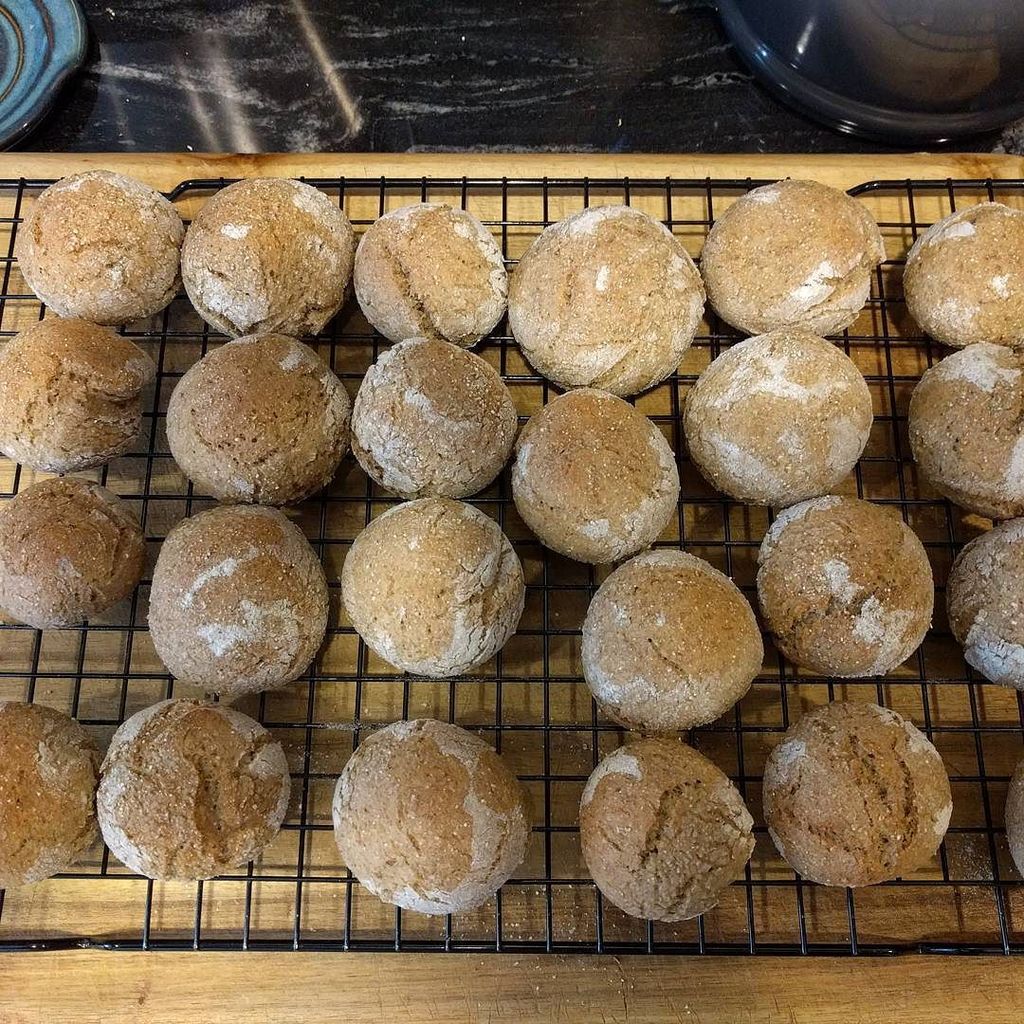 BarbarianBread's tweet photo. Bavarian Rye Bites! Inspired by @theryebaker; using whole meal rye and a lot of love. #local #bread #bakersofinsta… https://t.co/0OGgbZsw66 https://t.co/0ojl2MfXXv