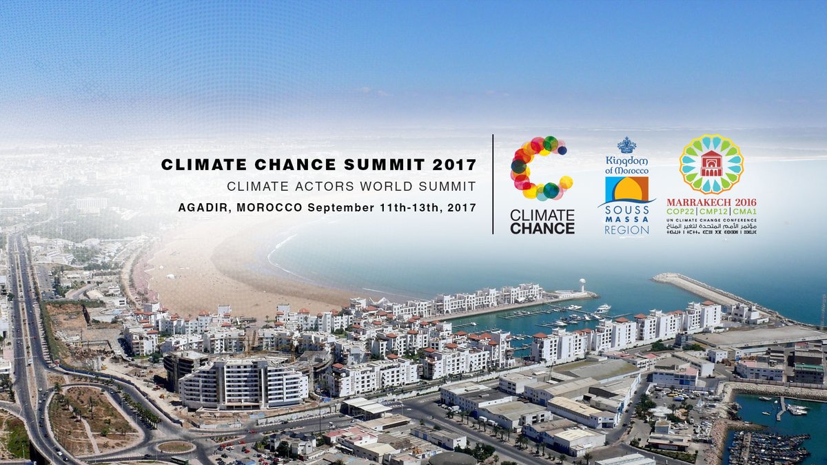 Climate Chance Summit 2017 kicks off tomorrow in Agadir, Morocco. bit.ly/2u25ijk #ccagadir2017