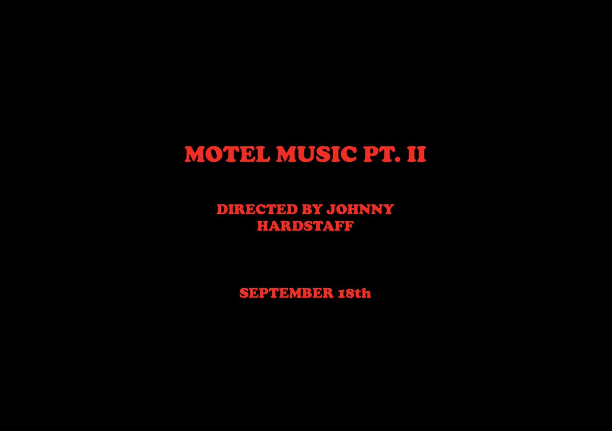 Motel Music part.II
The short movie directed by @JohnnyHardstaff
Out september 18th