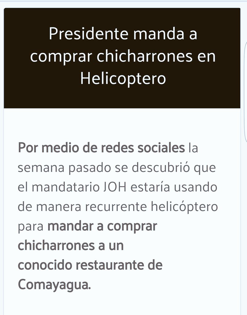 Ciudadano7HN's tweet photo. ⏩Helicóptero y Avión Presidencial utilizados para campaña política,viajes a Mansion de Miami de Presidente y hasta para comprar CHICHARRONES https://t.co/JjcsaVef2m
