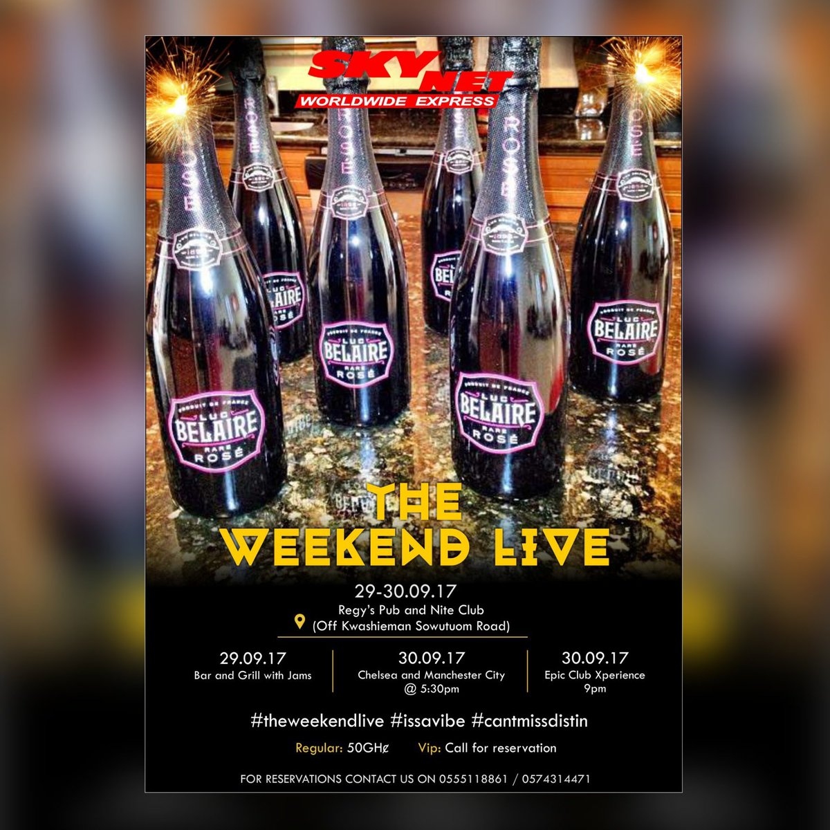Je_suis_Banner1's tweet photo. We go dey pop bottles at the end of this month.gimme 1 bottle.akye s3333.#theweekendlive
29.09.17 -30.09.17..september shutdown.belaire jam https://t.co/PbkGjAeZVb