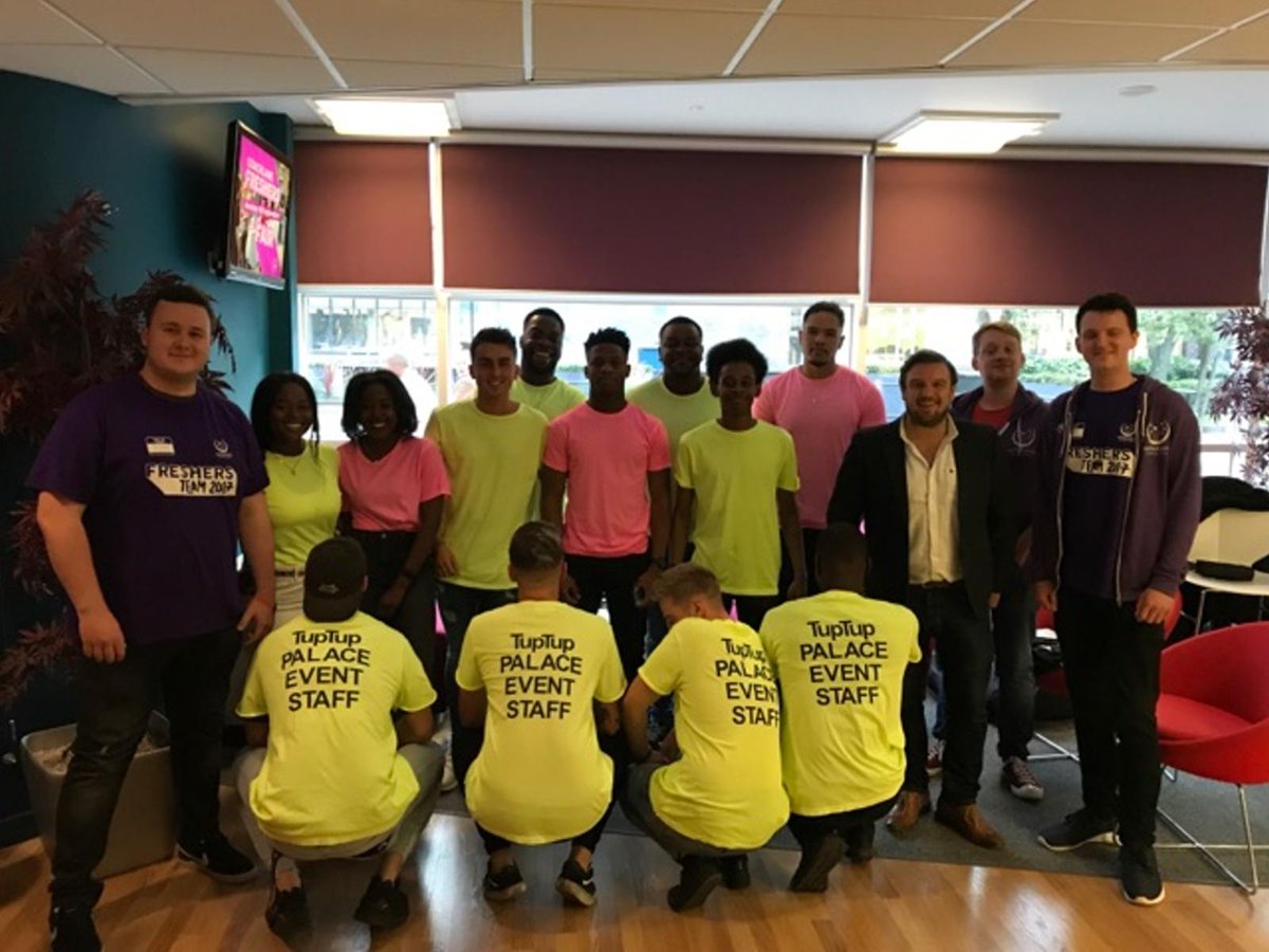 Great to have the freshers team, Tup team and sia team on to keep the bar crawl  running brilliantly for Northumbria freshers!