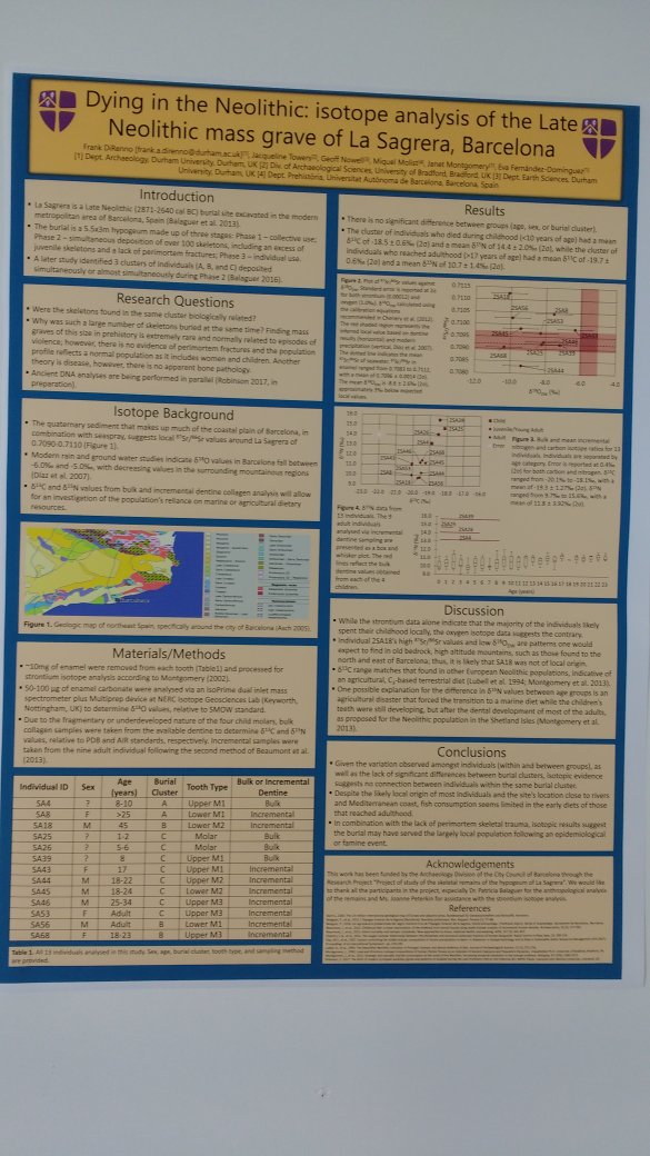 evamitoc's tweet photo. Dying at the Neolithic, isotope analyses of a Late Neolithic mass grave #babao2017 @fdirenno212 @ArcDurham https://t.co/rSNpS0s2in