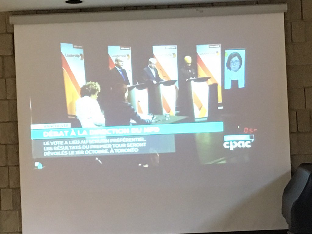 smerredew's tweet photo. Room full of #reddeer #ndp members watching #ndpldr debate today! @NDP @NDPLeaderVote #ndpaction https://t.co/oMOocvJYaD