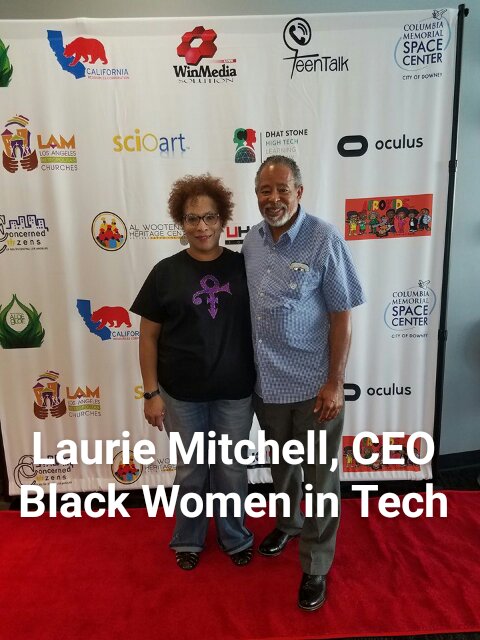 DhatStone's tweet image. #BlackWomenInTech, Laurie Mitchell thanks for your mentoring at We Are Code VR Hackathon #BlackKidsCode #YesWeCode #DiversityInTech
