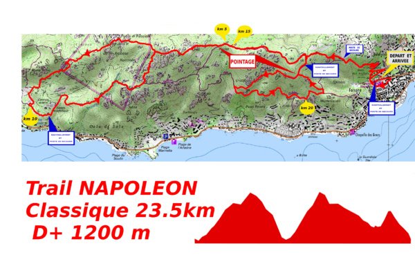 Parcours Trail Napoléon Classique (23 km) Détaillé (Maj 10/09/2017) corsica-run.com/Parcours-Trail…