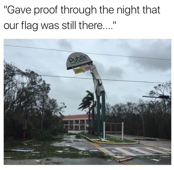 Irma may have won this battle, but Florida will win this war. #HurricaneIrma <a href="/Publix/">Publix</a>