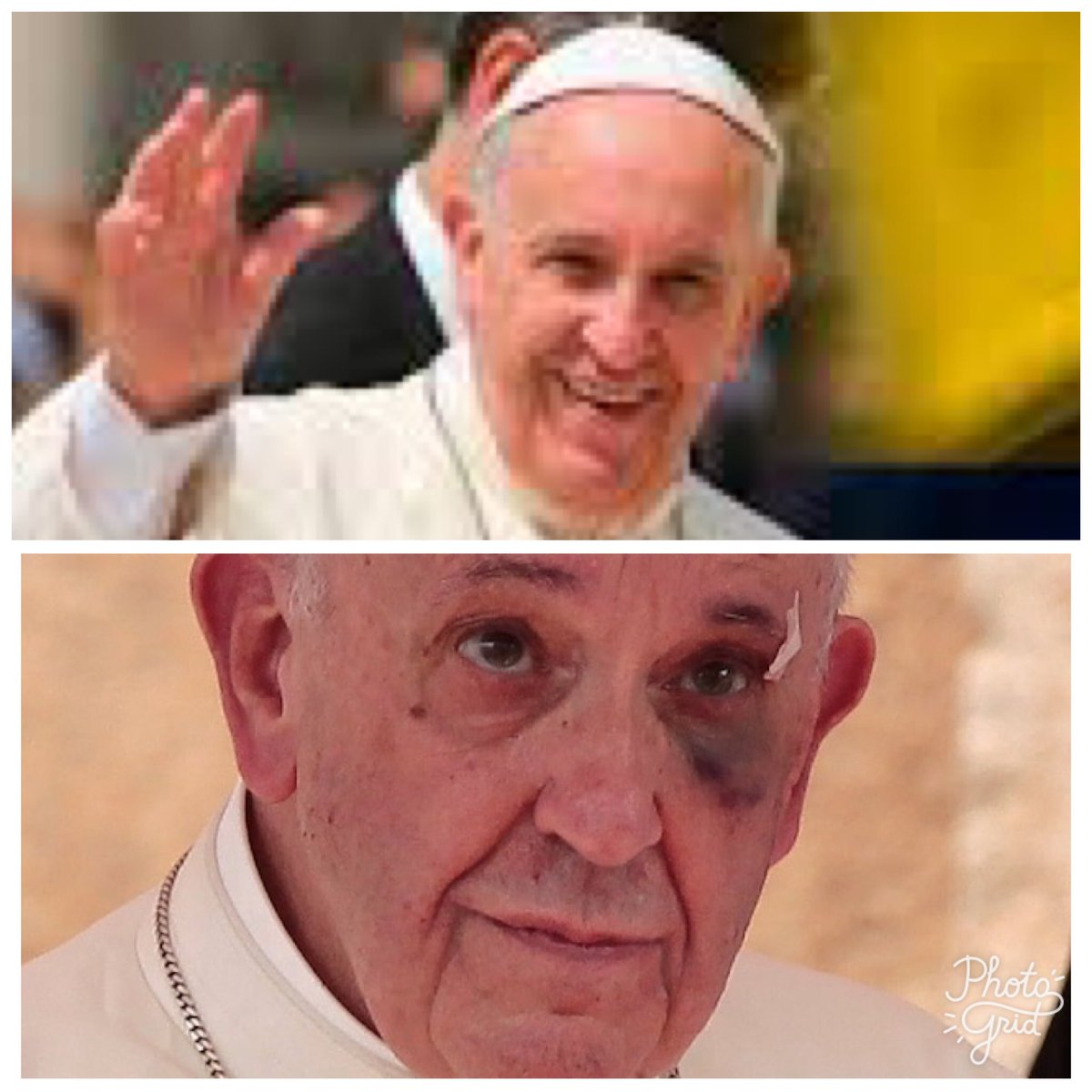 elDiegoCamargo's tweet photo. Qué desgracia... nos mandaron un Papa y les devolvimos un puré de Papa... https://t.co/PNho3i67Xc