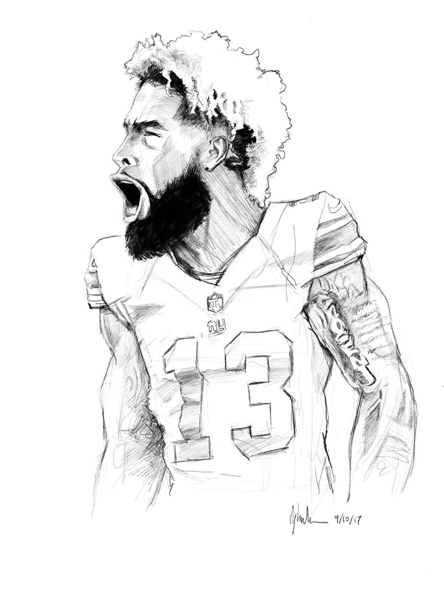 Odell Beckham Jr. coloring page