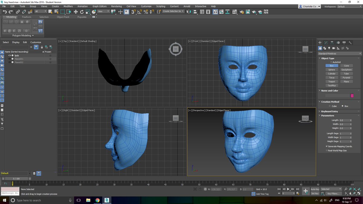 Lottie_Loco's tweet image. okay - now it is bedtime #3dsmax #cgi #headmodel