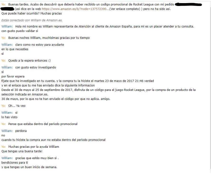 Murtalsio's tweet image. Creo que me ha tocado el mejor representante de Amazon de la historia. Bendiciones para ti. si.