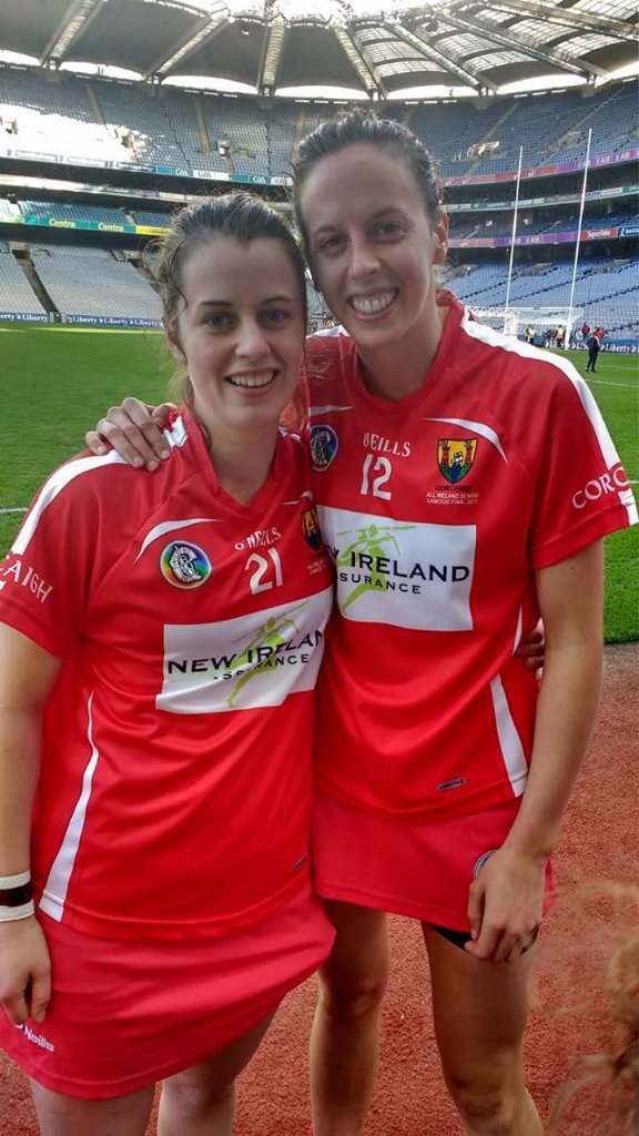 POTM in Inter final Finola Neville who also won Senior medal with Cork's top scorer this year Orla Cotter! #legends