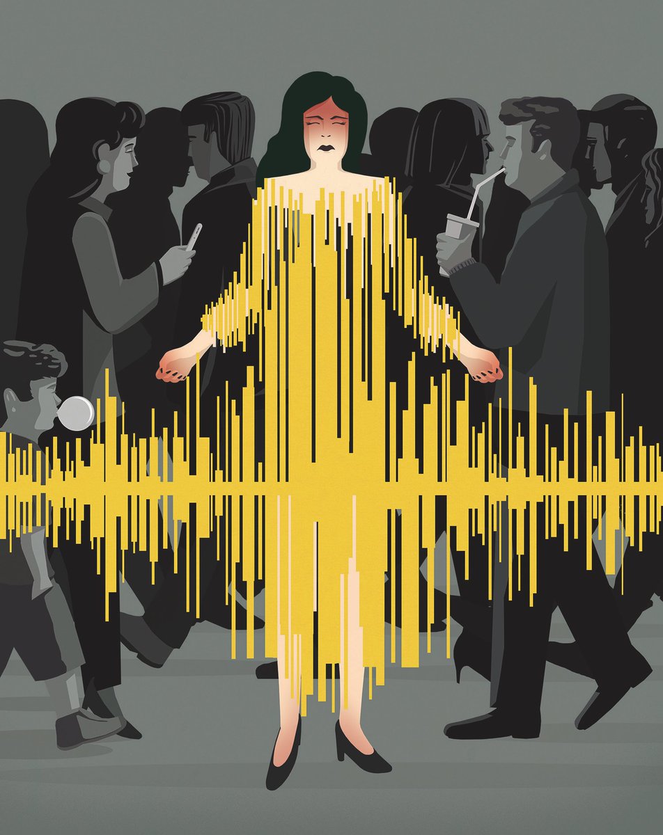 #illustration for <a href="/volkskrant/">de Volkskrant</a> about #Misophonia