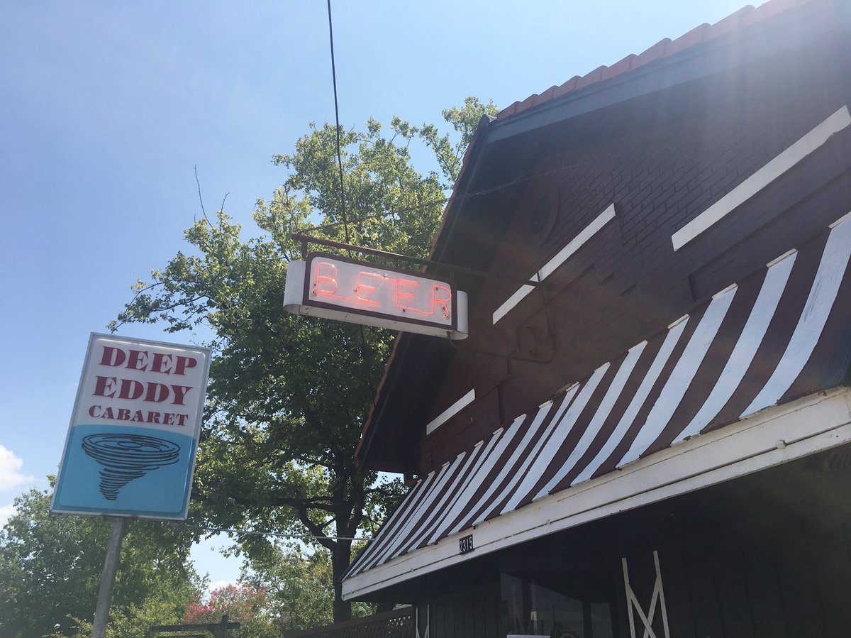 Beautiful day for cruising in town and stopping by <a href="/DeepEddyCabaret/">Deep Eddy Cabaret</a> for a fundraiser to help the gulf coast! #goodpartyatx