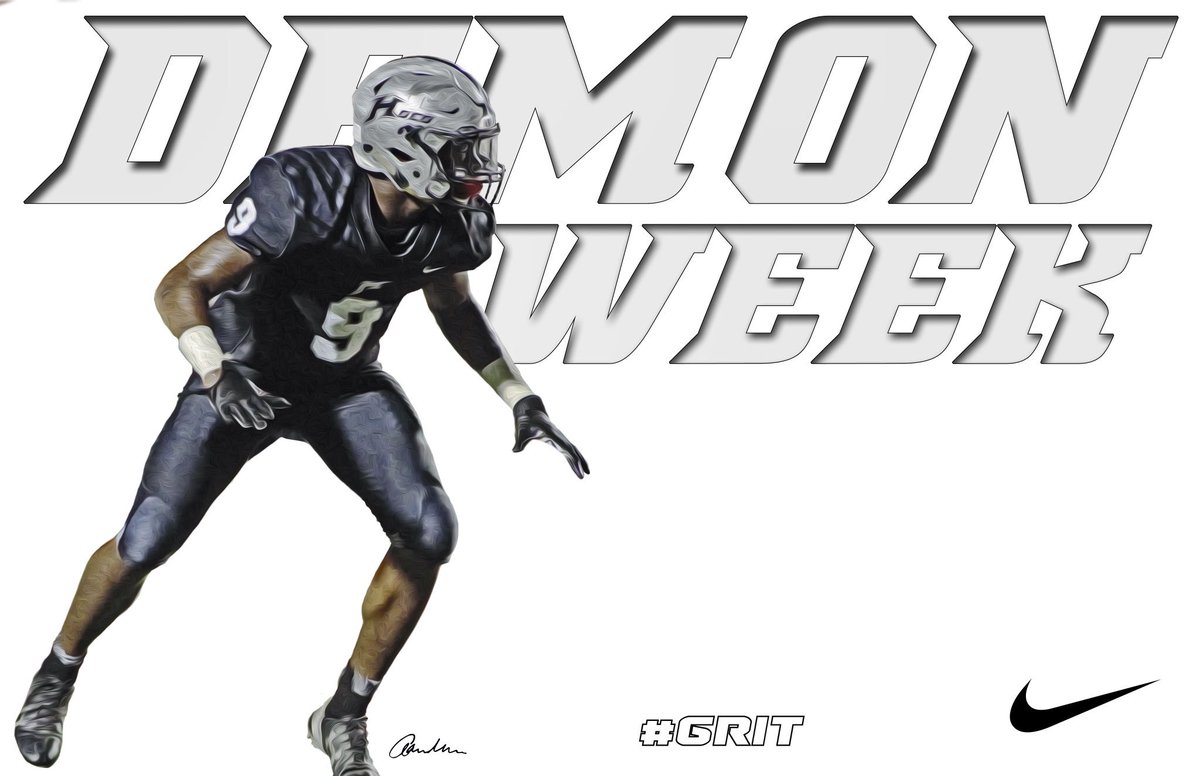 HocoGraphics's tweet photo. It's Demon Week! The Demons will be in Bear Country this week. Let's get a Demon! #BearDown 🐻⬇️ @HocoLocos @BearDownHOCO https://t.co/xHjpHQtz3i