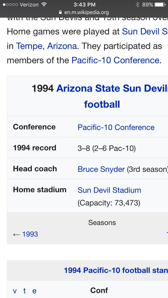 snakestakes's tweet image. Hey @FootballASU fans, remember '94? Don't be lame, be a #truefan and remain positive if you want to help #players excel on the field #bnice
