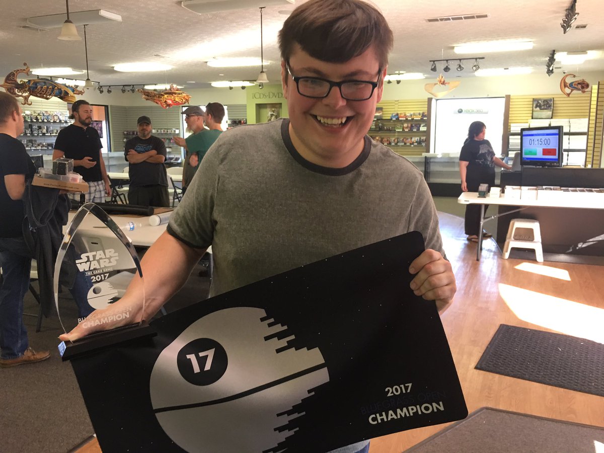 BluegrassOpen's tweet image. Congrats Justin Metcalfe for winning the 2nd annual Bluegrass Open Star Wars LCG tournament! #BGO17 

Content to come!
