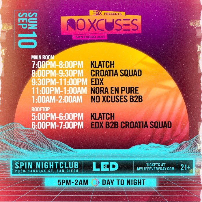 Here are your set times for today! It's BYOP (bring your own pizza party) 🍕 feel free to have food delivered &amp; continue the party all night!