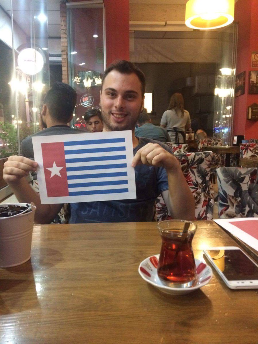 FreeWestPapua's tweet photo. We love your photos from all over the world. Thank you for the support from #Turkey !! #FreeWestPapua #AlertTheWorld #TakeAction https://t.co/Z1mt0s5G4e