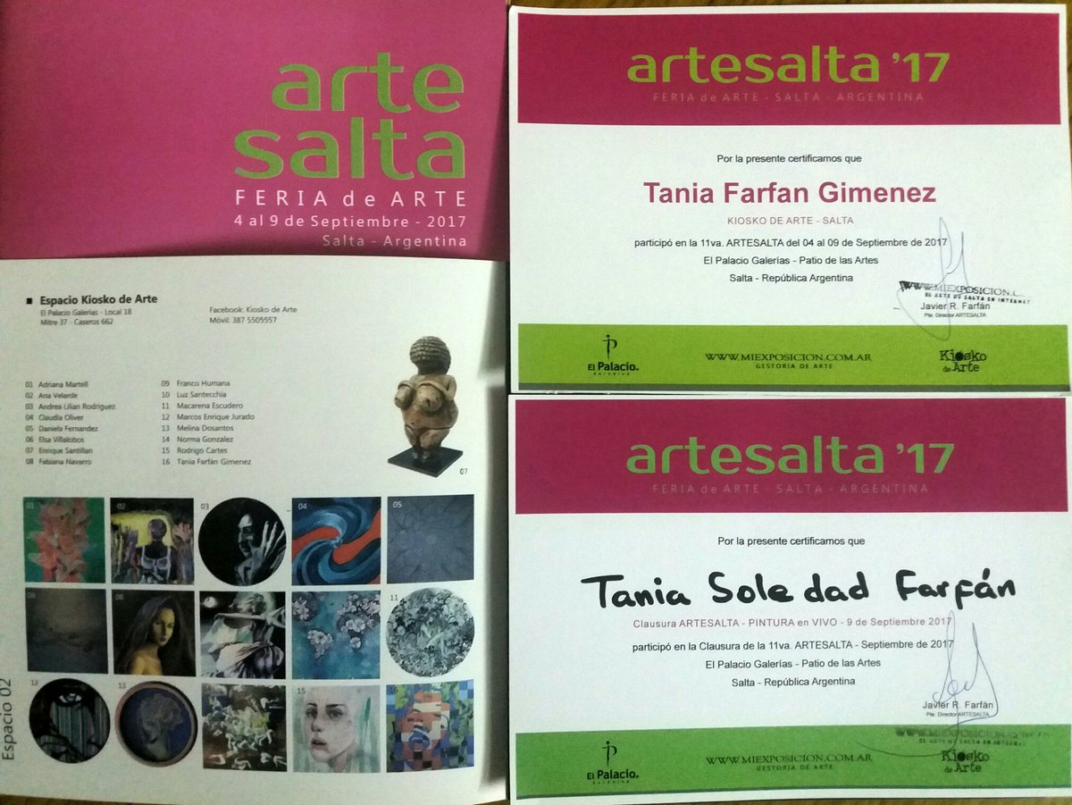 taniaf1's tweet photo. Semana a puro arte, feliz de haber participado! 😁
#ArteSalta #FeriaDeArte
#Art https://t.co/OKRjE1nXWe