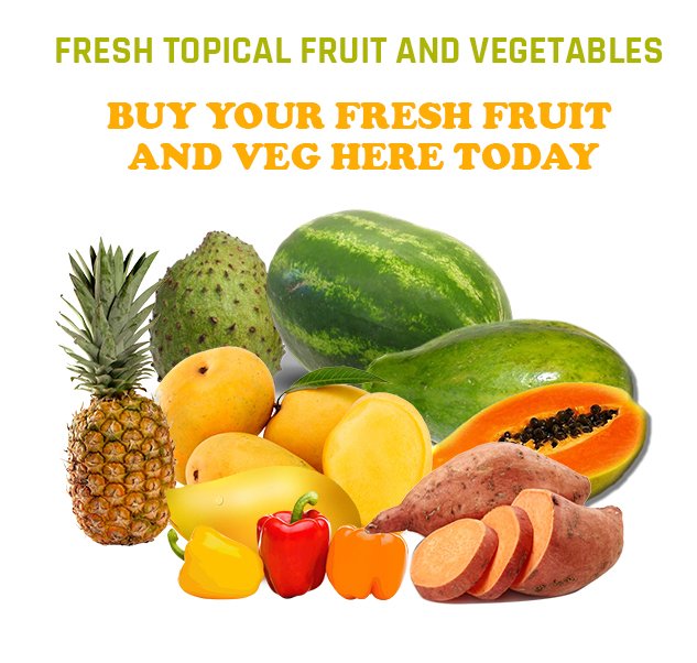 bluemtnpeak's tweet photo. Fresh Tropical Fruit &amp; Veg delivered right to your door!! Remember your 5 a day...now it's even easier!
#fresh #tropical #soursop #plantain https://t.co/pjjgWrKCeu
