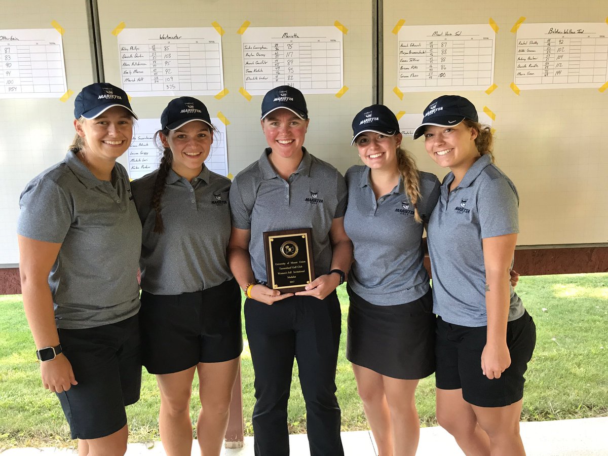 MariettaGolf's tweet photo. Women's golf finish 2nd in their second tournament in 14 years. Congrats to Jackie Cunningham to be the first MCWG medalist EVER!! #PioGolf https://t.co/vi9wMYVxpm