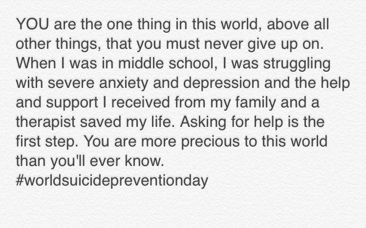 #WorldSuicidePreventionDay