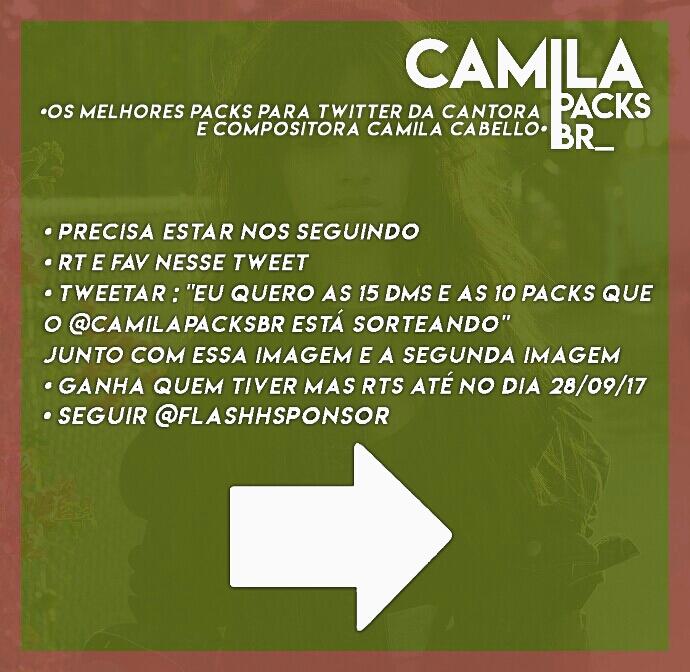 CamilaPacksBr's tweet image. Estão prontas crianças? Nosso 1° sorteio no projeto chegou 
Qualquer dúvida, dm sempre aberta 
Leia com atenção.
- @FlashhSponsor