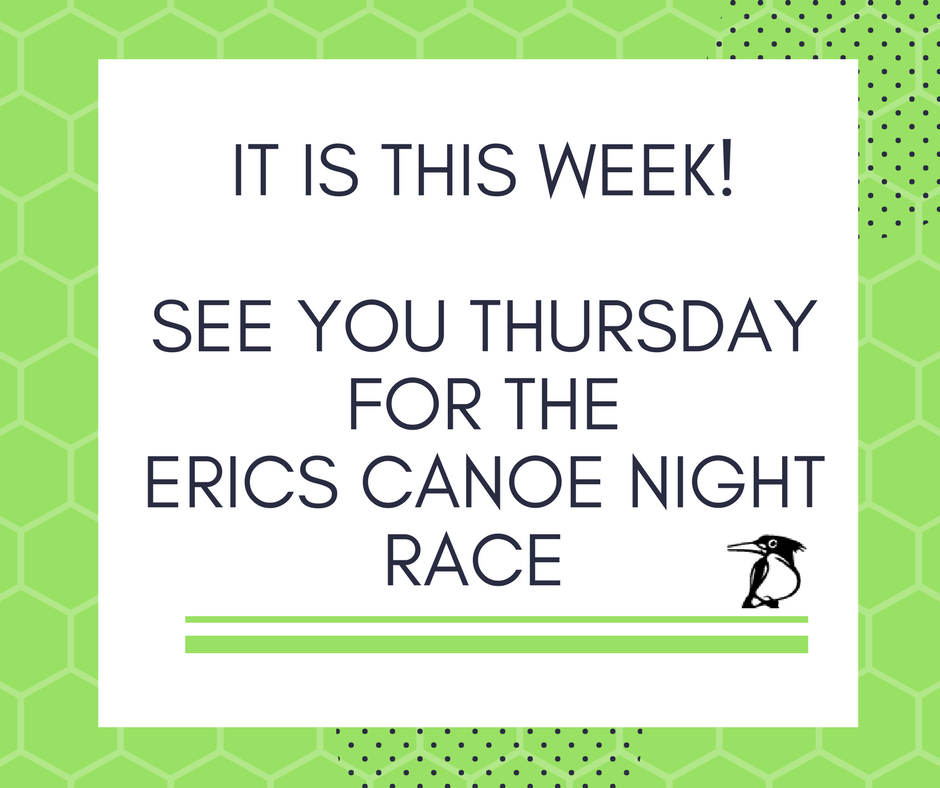 It is Race Week. See you this Thursday night as we have Guppy, Junior and Senior races. Registration starts at 16:30, Race starts at 18:00