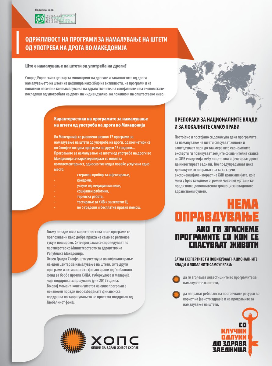 Програмите за намалување на штети од употреба на дроги во Македонија датираат уште од 1996 година. #СпасиЖивоти