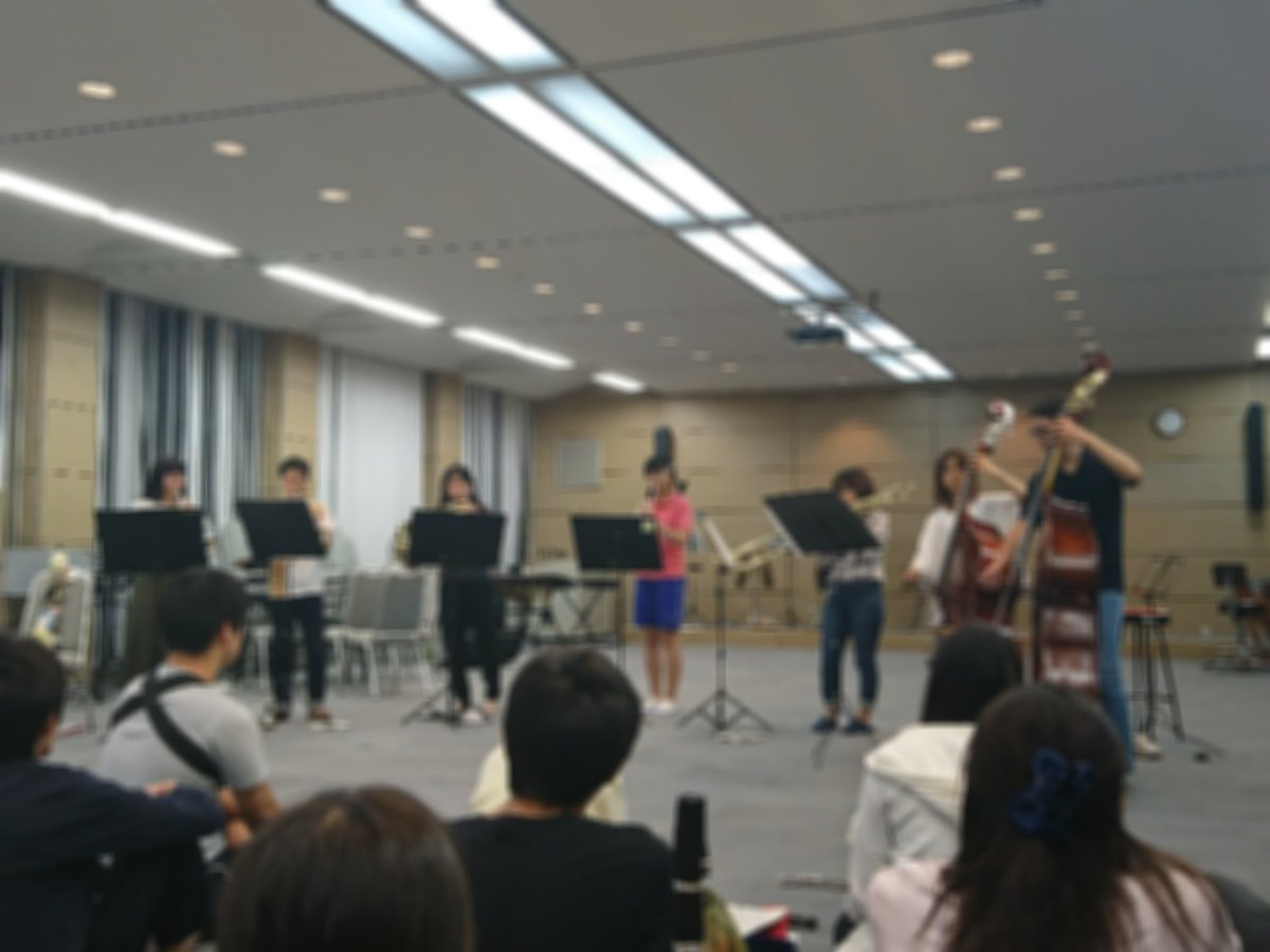大阪市立大学交響楽団 Ar Twitter 市大オケ夏合宿 団内発表会なうです