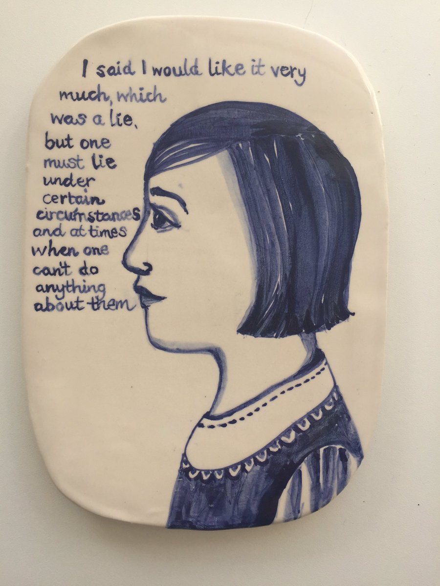 Can you name the character and novel? #ceramics #novels #strongwomen <a href="/ceramicreview/">Ceramic Review</a> <a href="/MarchmontGallry/">Marchmont Gallery</a>