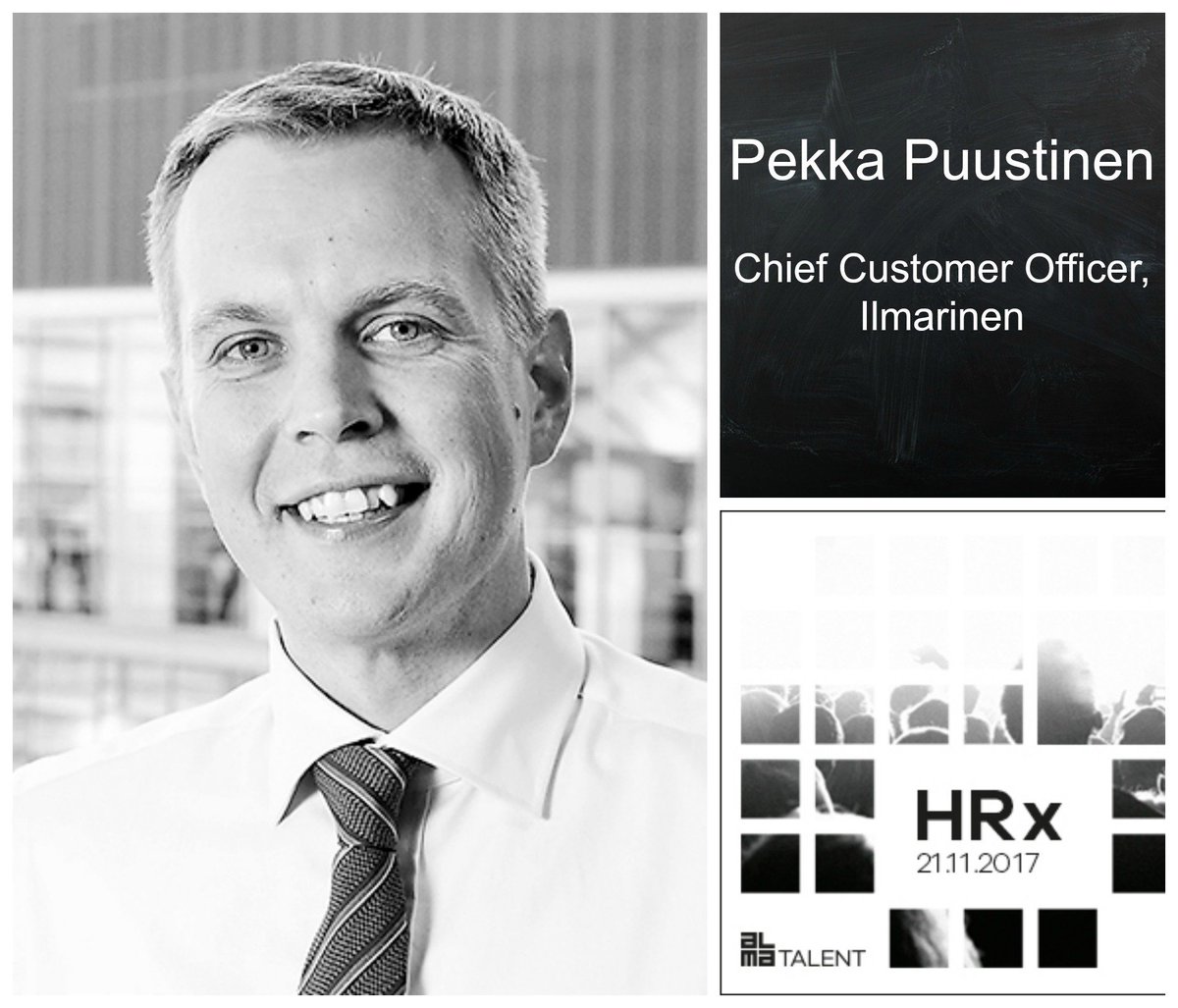 HENRYry_fin's tweet photo. #HRxhki -tapahtuman puhujaesittelyssä Ilmarisen Pekka Puustinen, Chief Customer Officer, @ilmarinen_tweet @EventsFinland https://t.co/snIYErdJ2Z