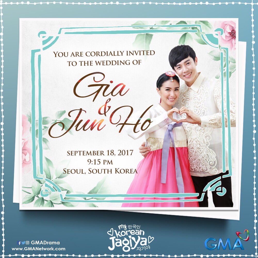 alexander_0729's tweet photo. Rainy gloomy Monday blues... Time to BRIGHTEN your day! Inviting YOU to Gia &amp; JunHo's wedding TONIGHT! [Dress code: KILIG] #MKJTuloyAngKasal https://t.co/hhCDX4ia97