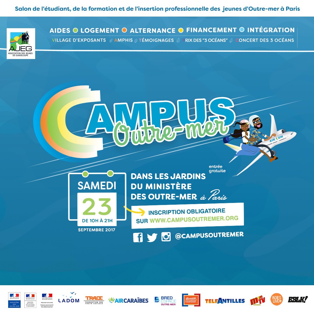 [ J-6 ] Favoriser l'intégration des primo-arrivants c'est l'objectif du #COM2017
Inscription obligatoire : campusoutremer.org !