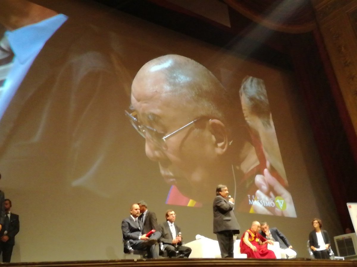 Il XIV Dalai Lama a #Palermo, conferenza al <a href="/teatromassimo/">Teatro Massimo</a>  "Educazione alla gioia"