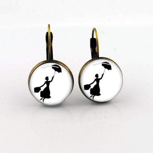 Wellreadstoreau's tweet photo. Mary Poppins earrings glass drop dangle (silver or vintage) 
➤ https://t.co/M2yCkWnDOE https://t.co/EH5oMqOBJi