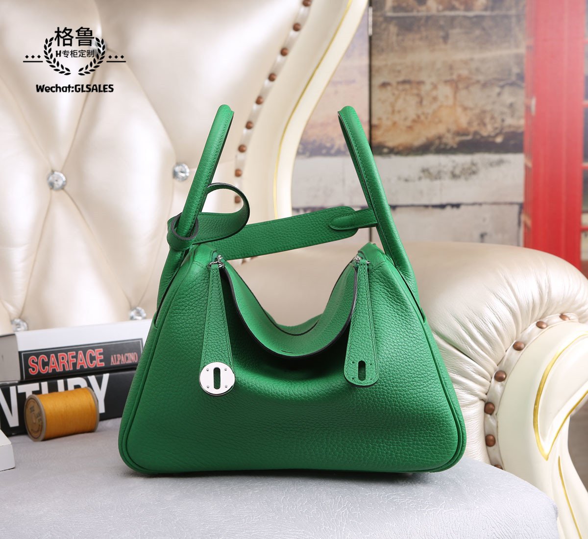 Tophandbag's tweet photo. Customer order, more details, #Lindy 26 wax line full hand sewing Togo litchi, 1k bamboo green bambou silver buckle #爱马仕 #Hermes #handbags https://t.co/OjPCFZXAnV