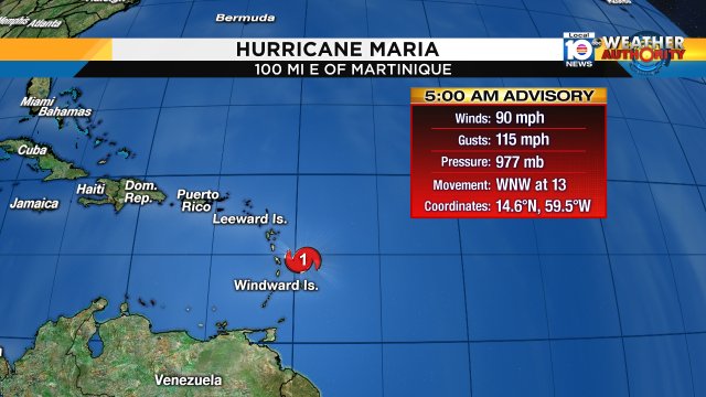 Good Morning SFLO Here is the new advisory on Maria https://t.co/6wcdxbgmb8