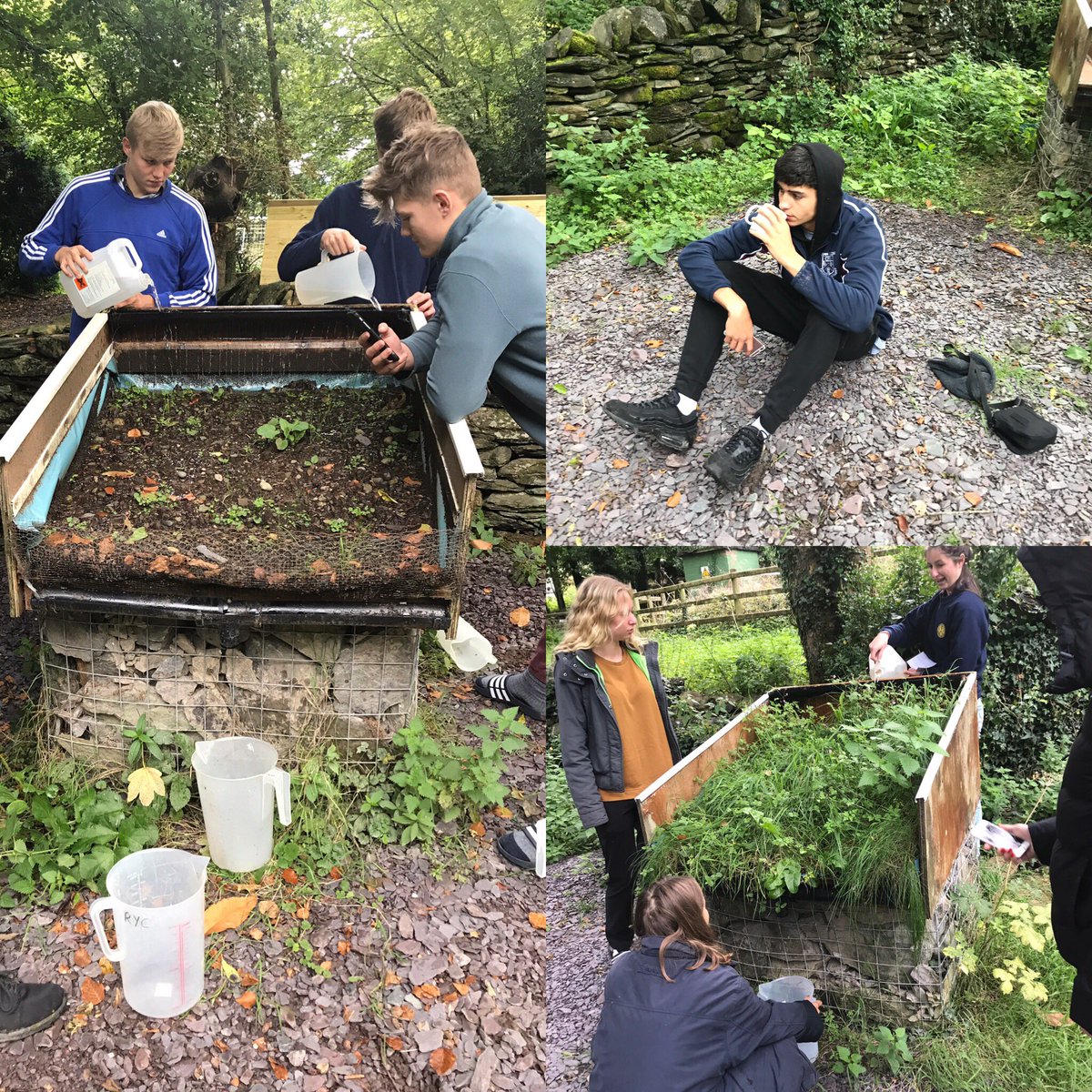 Storm simulation #fieldwork. Enjoying collecting some good #data #geografting <a href="/DeanCloseSchool/">Dean Close School</a> #geography #geographyfieldwork