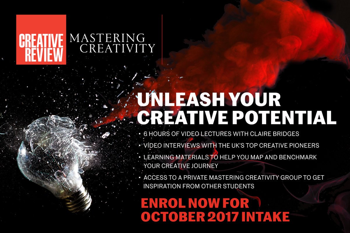 CreativeReview's tweet photo. Unleash your creative potential with our online training programme #MasteringCreativity https://t.co/aKkyf3Wwnr https://t.co/KfflLME6ah