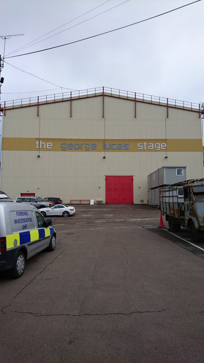 Elstree Studios today.. Strolling past the Star Wars set.. #georgelucas #filmmaker #starwars #filmset #greenscreen #mondaymotivation