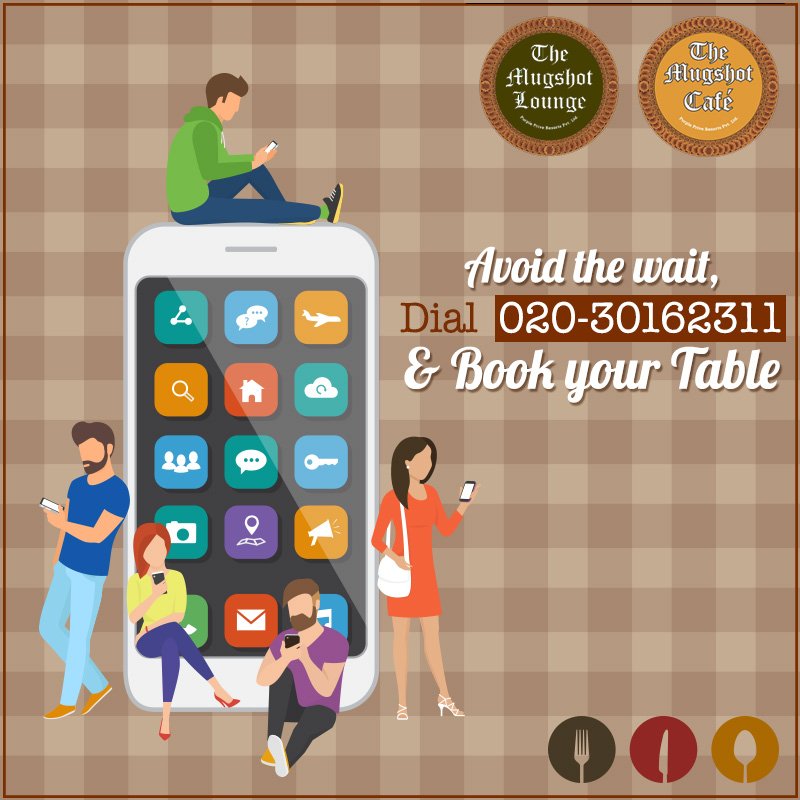 MugshotPune's tweet photo. Booking a table just got a way lot easier. Avoid waiting out this weekend by booking your table right in advance and Call 020 30162311 !! https://t.co/Jt7zXEm3PC